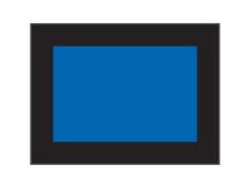 Full border nylon flags&amp;lt;br&amp;gt;Medium blue/black (set of 9 pcs)