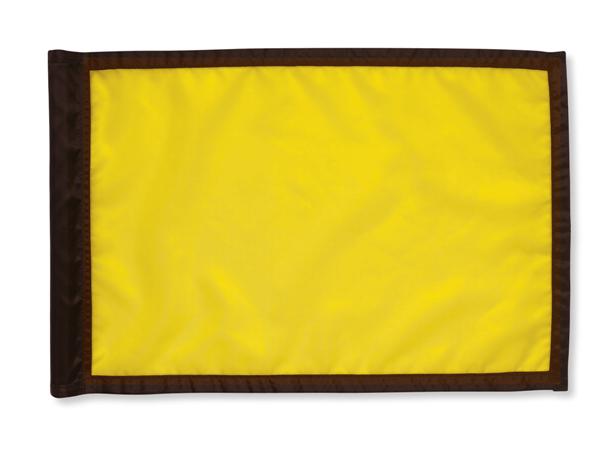Full border nylon flags<br>Yellow/black (set of 9 pcs)