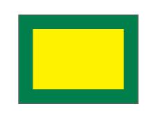 Full border nylon flags&amp;lt;br&amp;gt;Yellow/green (set of 9 pcs)