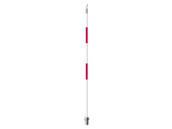Royaline flagstick 229 cm<br>white with red stripes