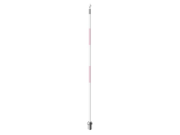 Royaline flagstick 229 cm<br>white with pink stripes