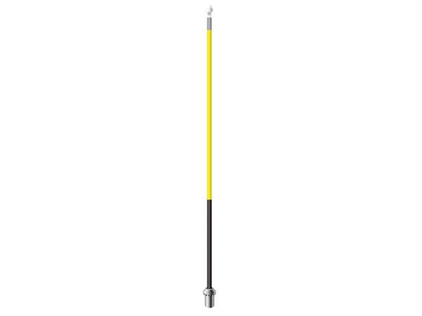 Royaline flagstick 229 cm<br>yellow with 75 cm black bottom