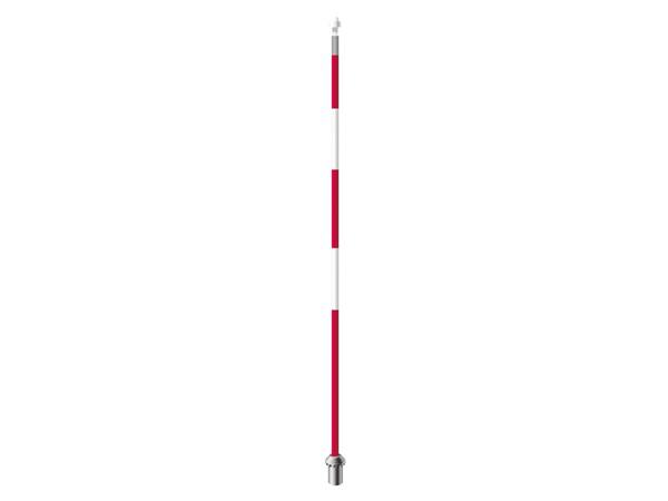 Royaline flagstick 229 cm<br>red with white stripes