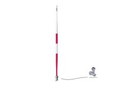 Tournament flagstick 229 cm&amp;lt;br&amp;gt;white with red stripes