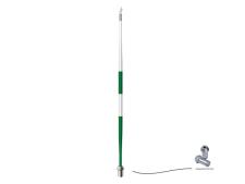 Tournament flagstick 229 cm&amp;lt;br&amp;gt;white with green stripes