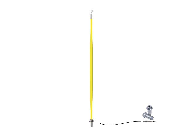 Tournament flagstick 229 cm<br>plain yellow
