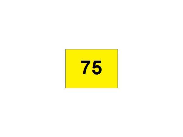 Range banner 75 horizontal<br>Yellow/black