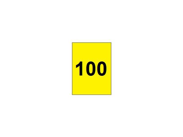 Range banner 100 vertical<br>Yellow/black