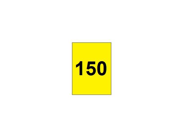 Range banner 150 vertical<br>Yellow/black