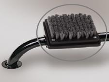 Console mount with brush (grey)&amp;lt;br&amp;gt;for cleaning alternative spikes