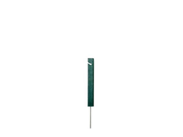Recycled plastic rope stake 30 cm<br>Square - Green (12 pcs/carton)