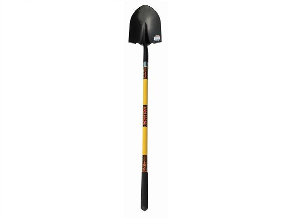 Round Point Shovel 122 cm <br>w/ yellow fiberglass handle