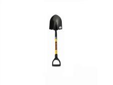 Round Point Shovel 74 cm &amp;lt;br&amp;gt;w/ yellow fiberglass D-grip handle