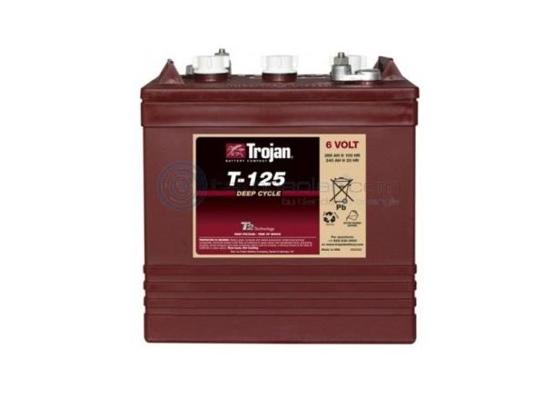 Trojan 125 - 6 Volt<br>deep cycle flooded battery